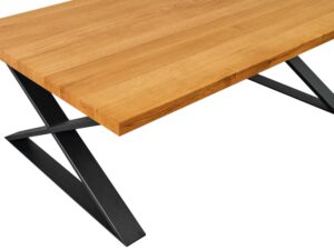 miniaturka Stół Drewniany z Metalowymi Nogami VIRAGO