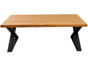 miniaturka Stolik Kawowy z Metalowymi Nogami i Drewnianym Blatem DAVER