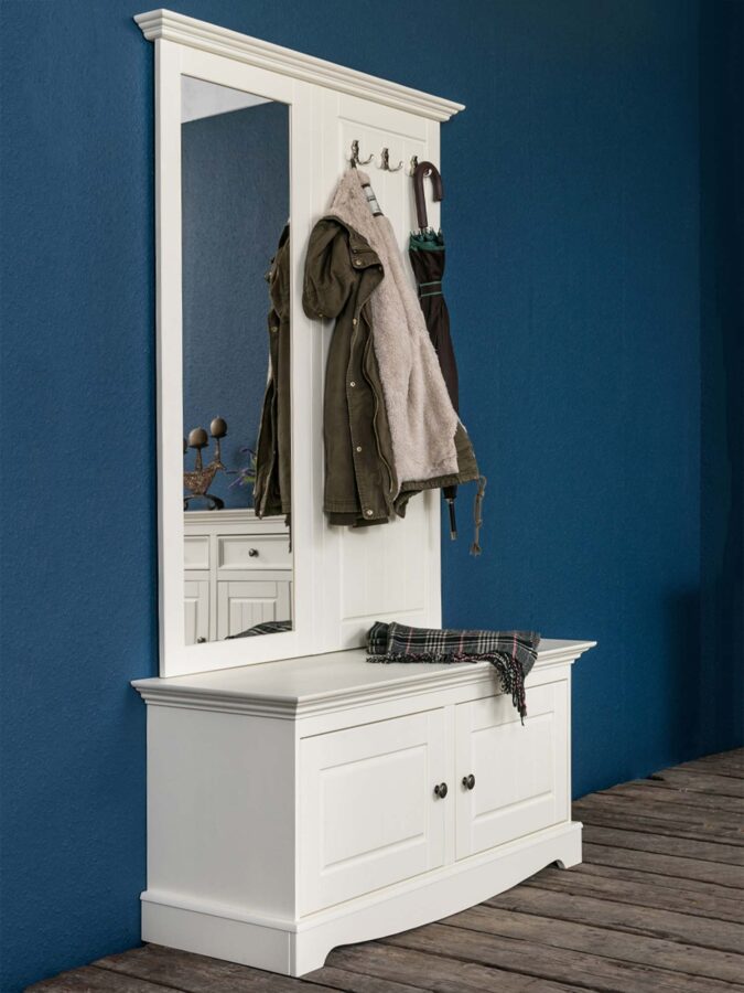 Wieszak drewniany do przedpokoju aranżacja NISAN Wieszak drewniany do przedpokoju aranżacja NISAN