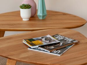 miniaturka Owalny stolik dębowy Oakwood