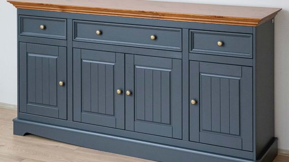 miniaturka Duża komoda z litego drewna NISAN