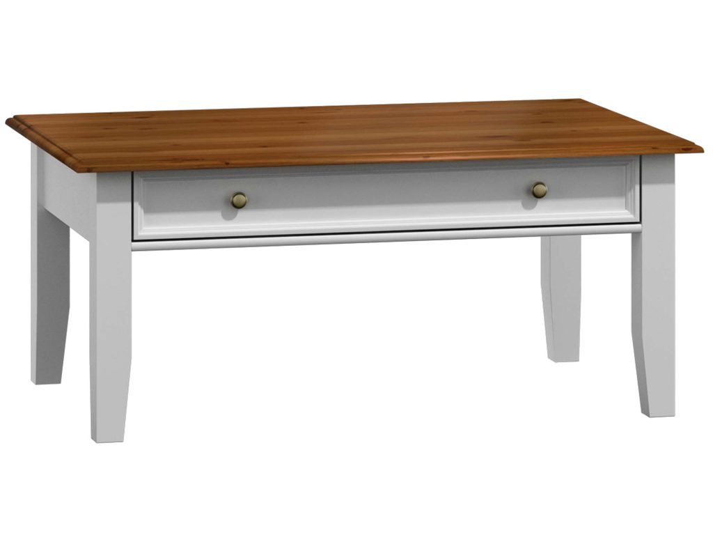 Klasyczna ława do salonu z szufladą NISAN