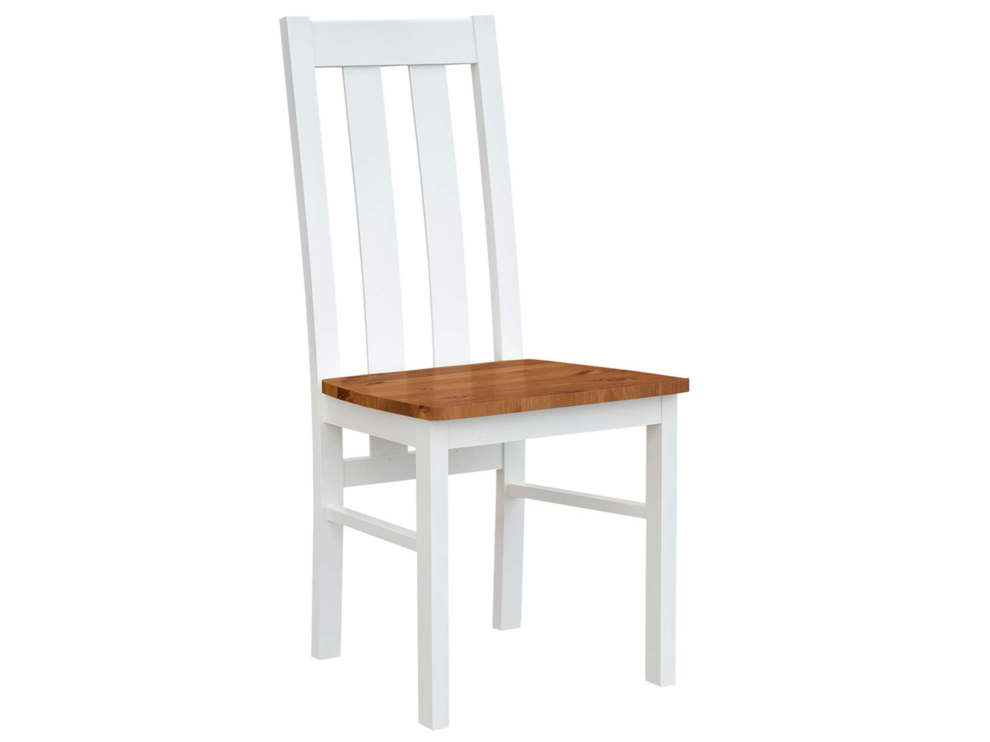 Krzesło sosnowe biały dąb NISAN 2