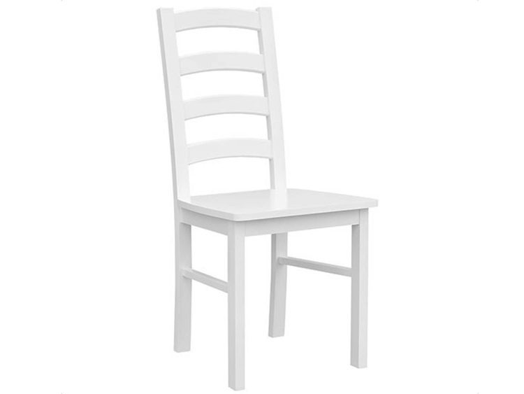 Solidne krzesło drewniane białe NISAN