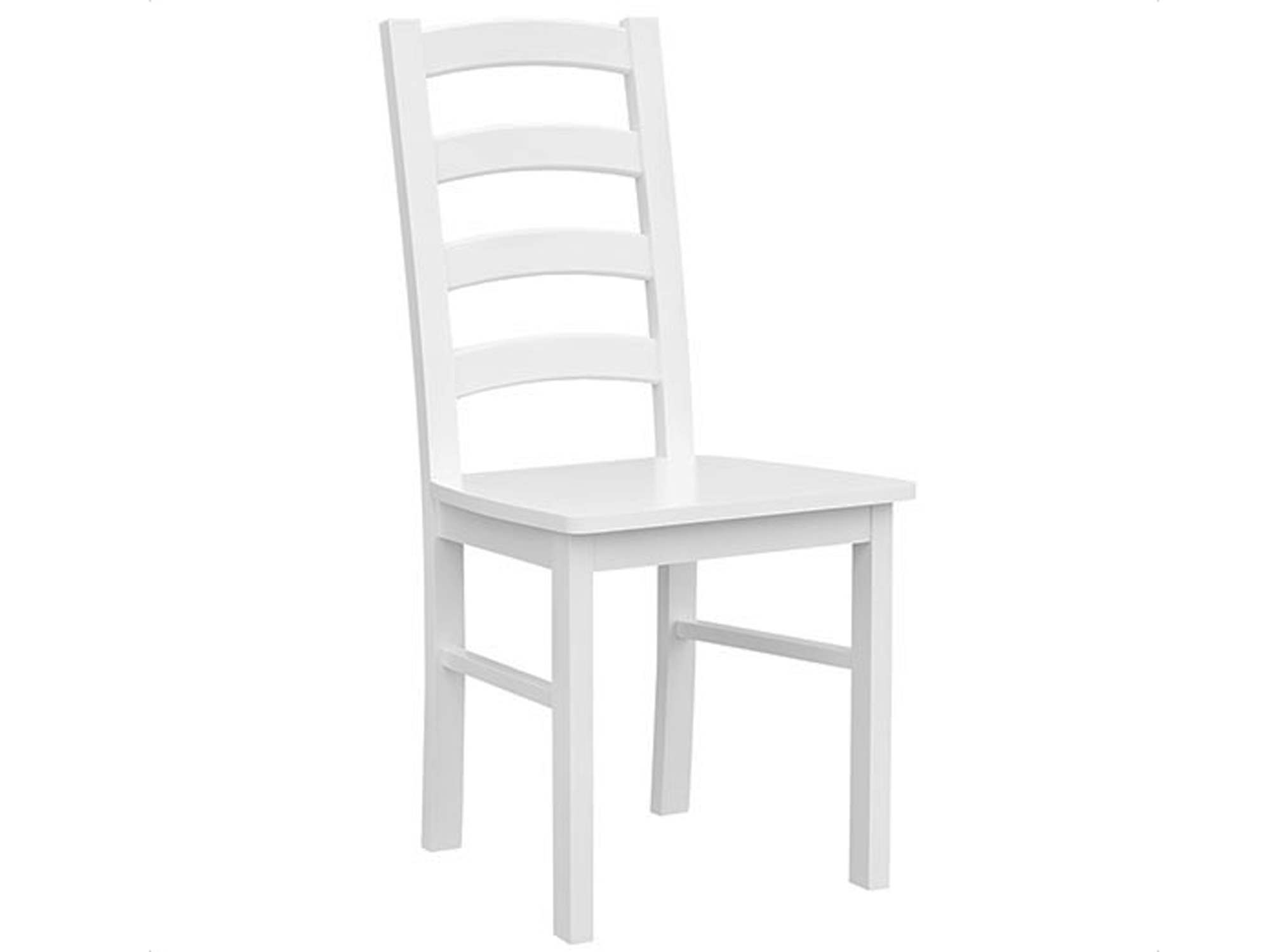 Solidne krzesło drewniane białe NISAN