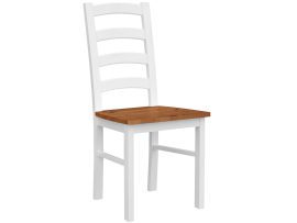 Solidne krzesło drewniane biały dąb NISAN