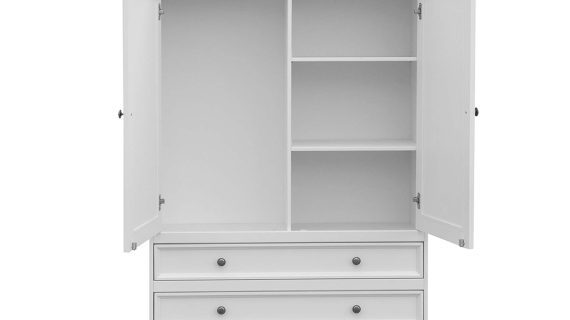 miniaturka Biała komoda drewniana bieliźniarka NISAN