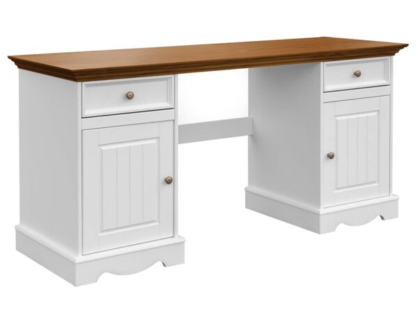 Biurko drewniane biały dąb NISAN