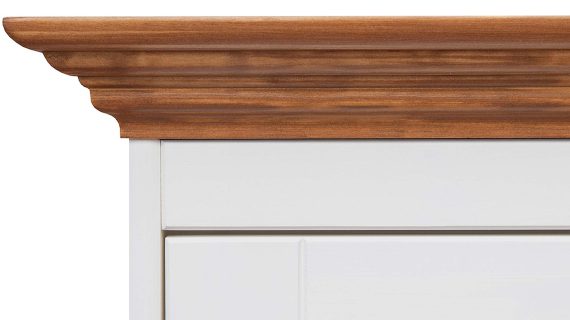 miniaturka Biała komoda drewniana bieliźniarka NISAN