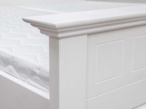 miniaturka Łóżko drewniane białe NISAN