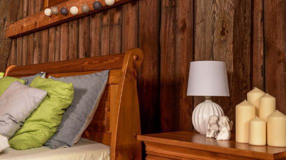 miniaturka Drewniane łóżko prowansalskie SENA