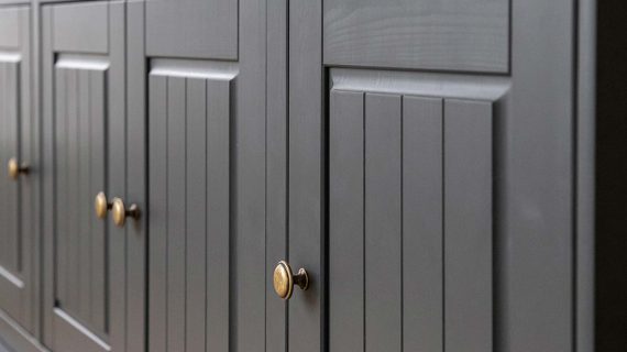 miniaturka Duża komoda z litego drewna NISAN