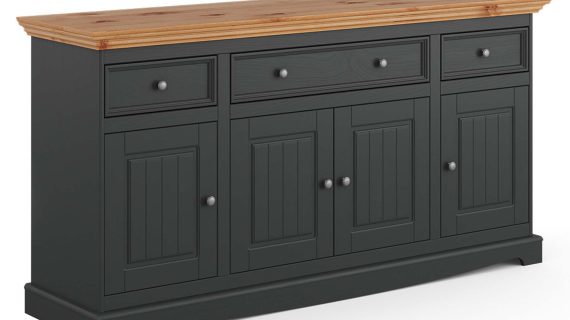 miniaturka Duża komoda z litego drewna NISAN