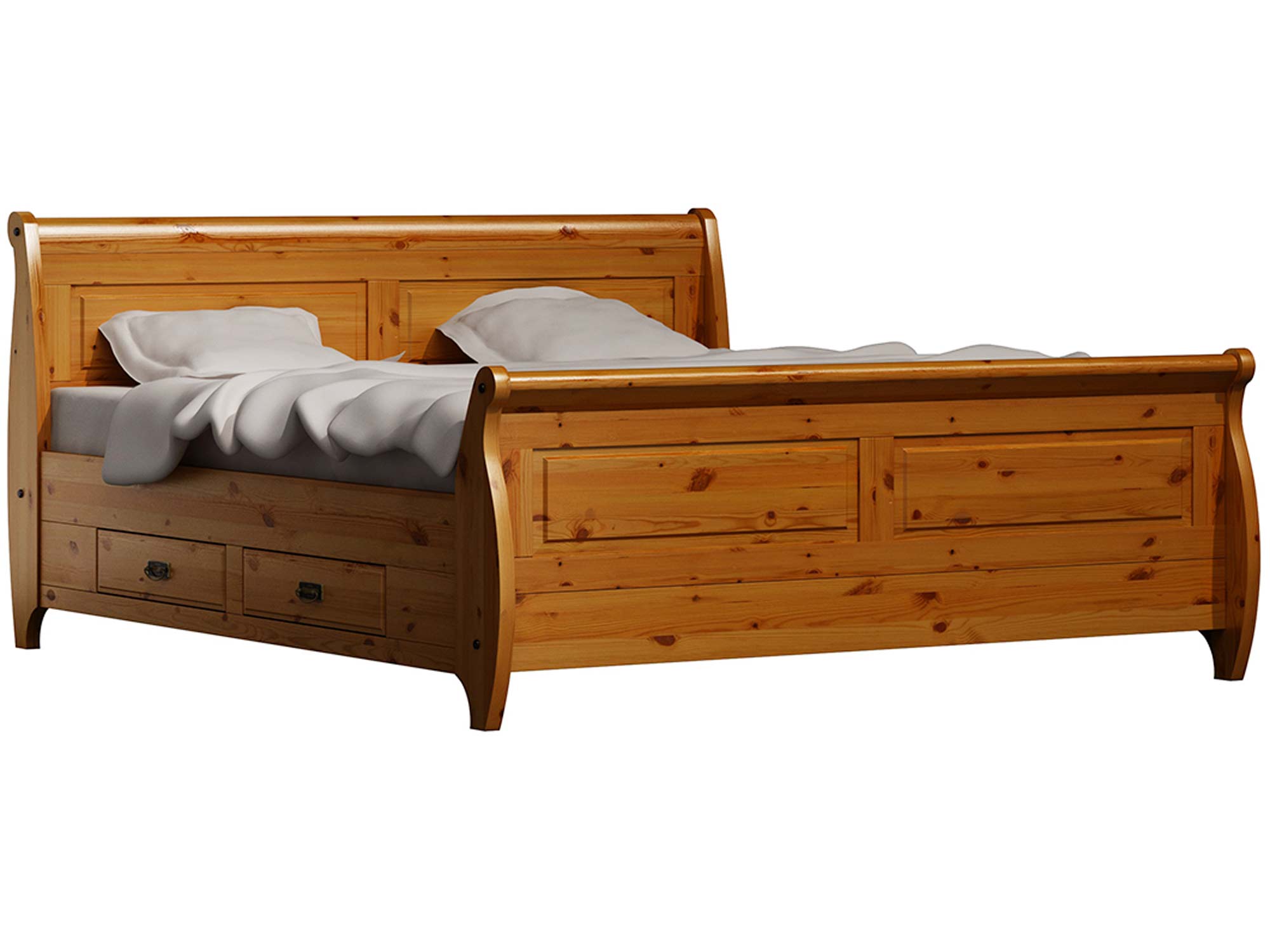 Drewniane łóżko sosna ikonka SENA