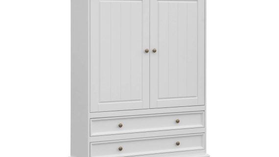 miniaturka Biała komoda drewniana bieliźniarka NISAN