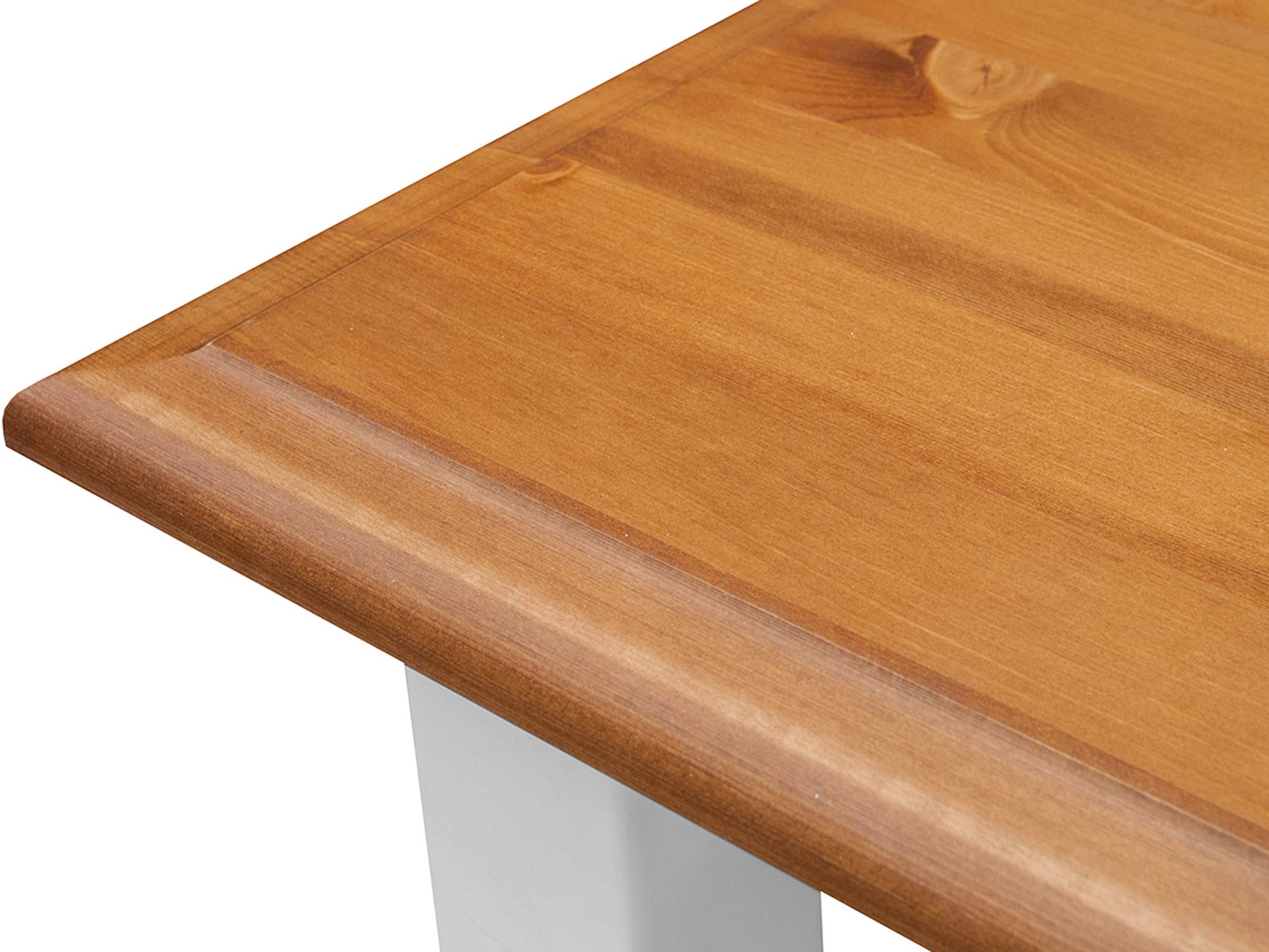 Solidny stół drewniany rozkładany biały dąb krawędź NISAN