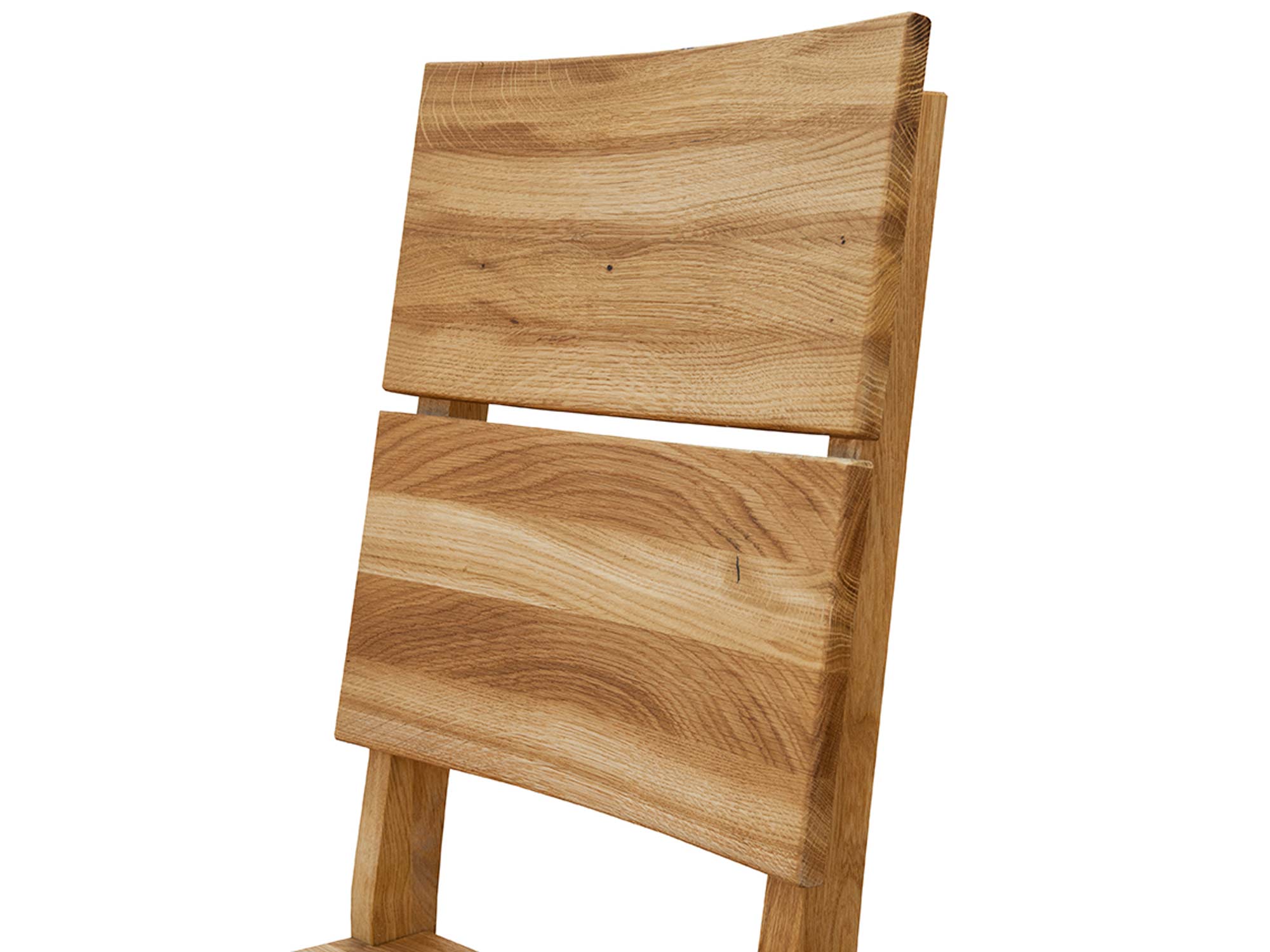 Krzesło z litego dębu oparcie aranż NADINE