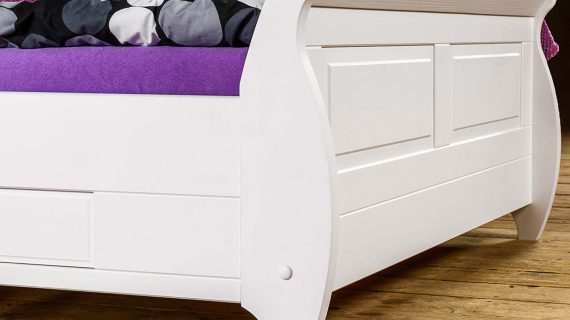 miniaturka Drewniane łóżko prowansalskie SENA