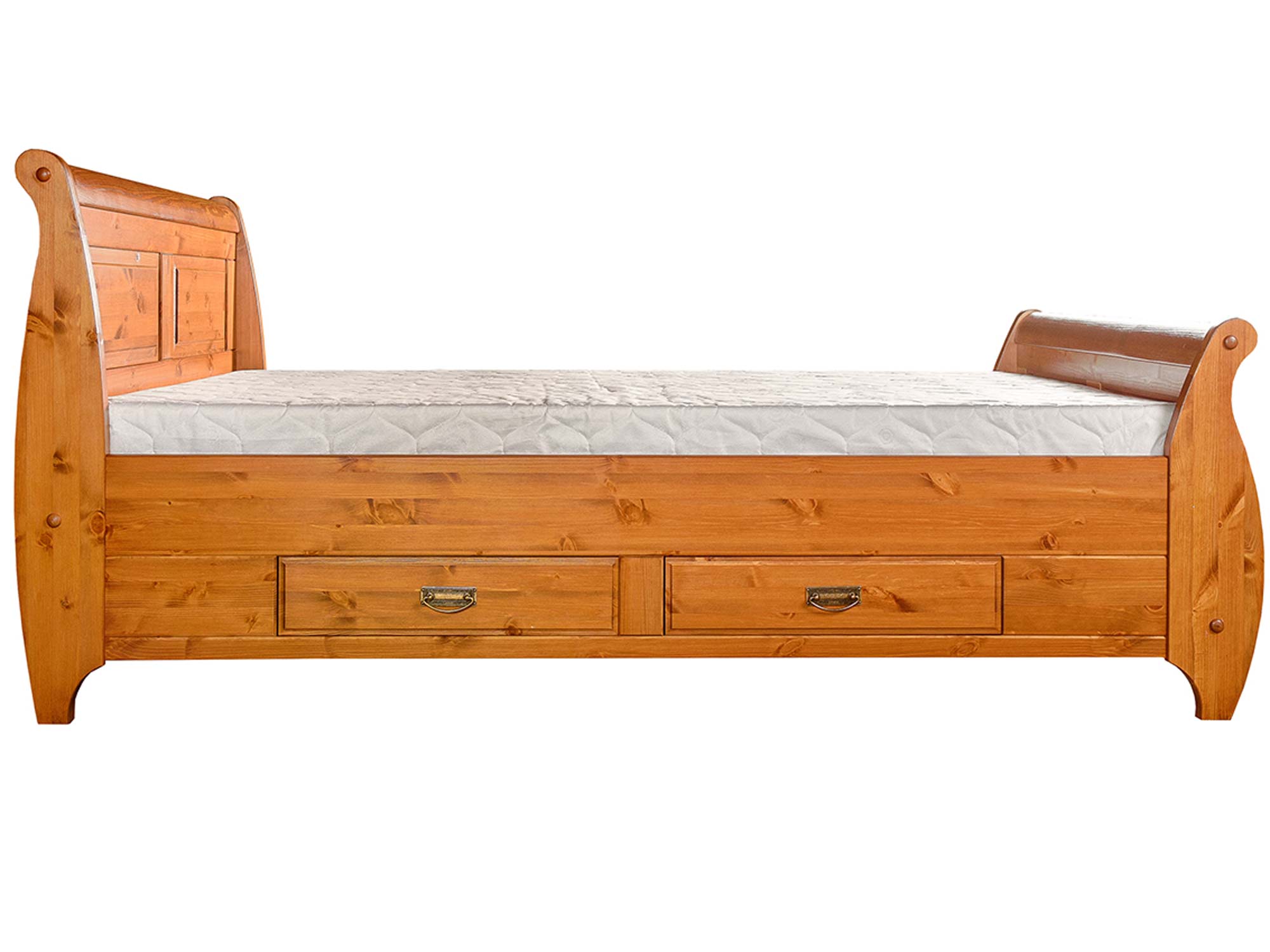 Drewniane łóżko sosna profil SENA