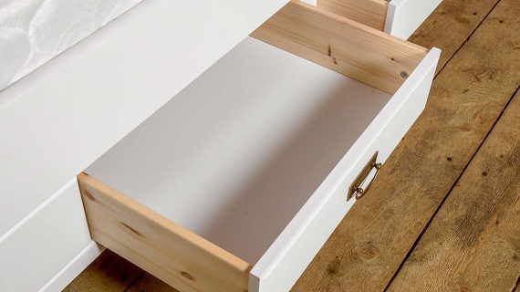 miniaturka Drewniane łóżko prowansalskie SENA