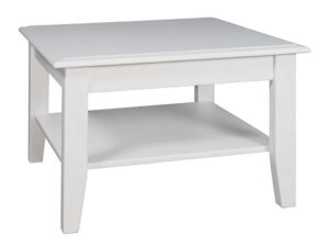 Biała ława drewniana do salonu NISAN