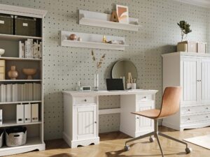 miniaturka Biała komoda drewniana bieliźniarka NISAN