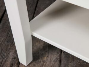 miniaturka Biała ława drewniana do salonu NISAN