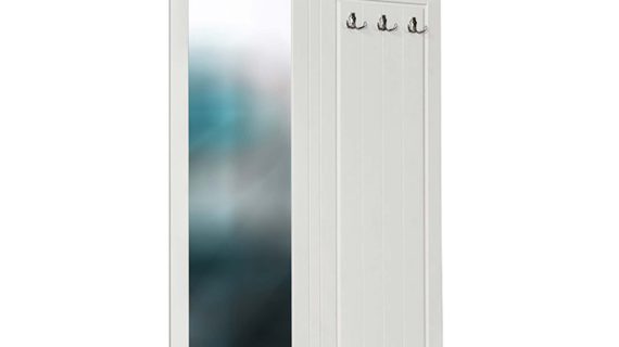 Drewniany wieszak z lustrem NISAN