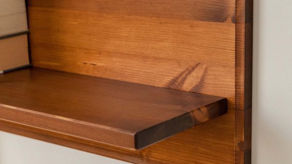 miniaturka Biała półka drewniana SENA