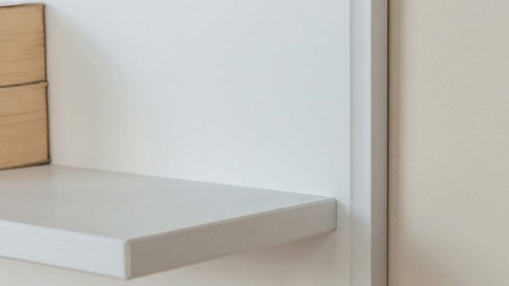 miniaturka Biała półka drewniana SENA