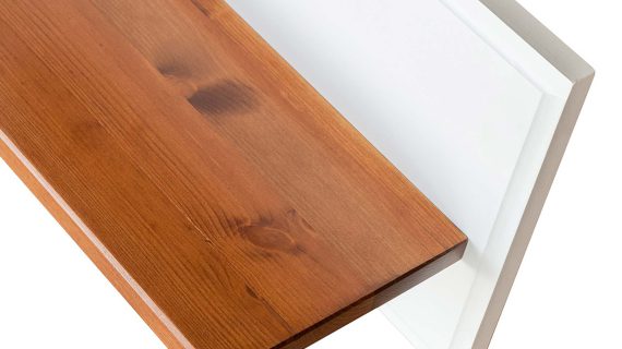 miniaturka Biała półka drewniana SENA