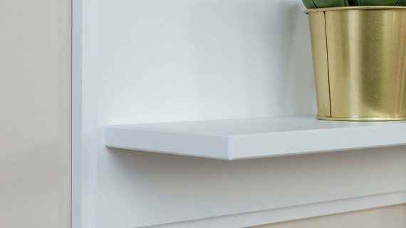 miniaturka Biała półka drewniana SENA