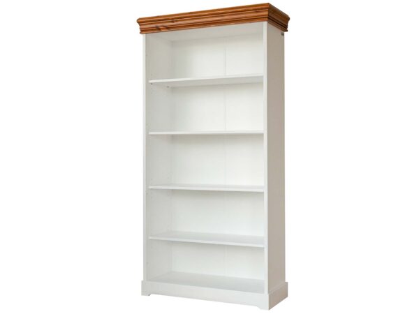 Drewniany regał biały sosna SENA