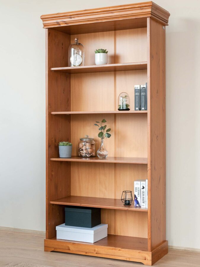 Drewniany regał sosna aranż SENA