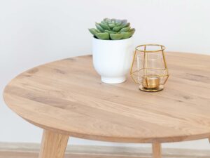 miniaturka Okrągły stolik drewniany Oakwood