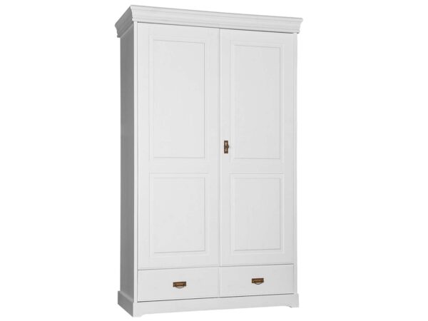 Dwudrzwiowa szafa drewniana biały SENA