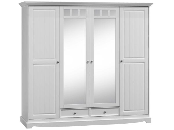 Duża szafa drewniana biały NISAN