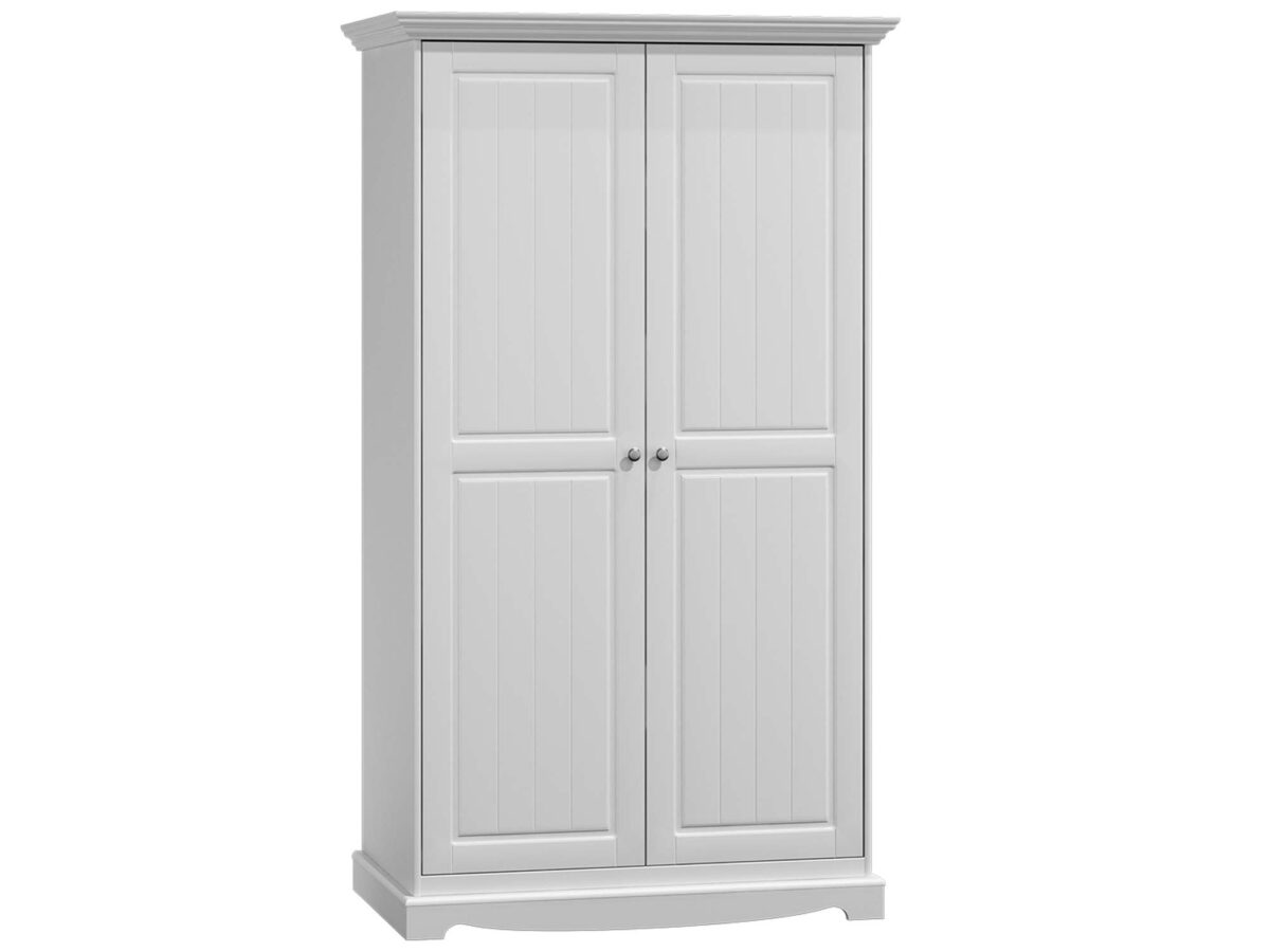 Biała szafa dwudrzwiowa NISAN