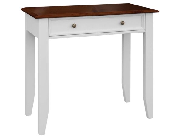 Toaletka z litego drewna biały orzech NISAN