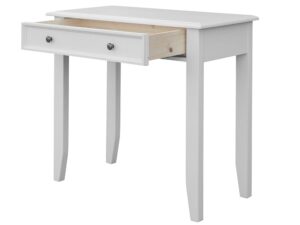 miniaturka Biała toaletka z litego drewna NISAN