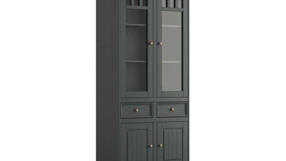 Sosnowa witryna z przeszkleniami NISAN