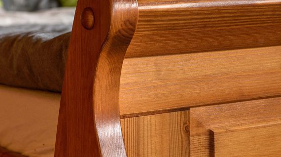 miniaturka Drewniane łóżko prowansalskie SENA