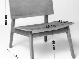 miniaturka Drewniany fotel Michał