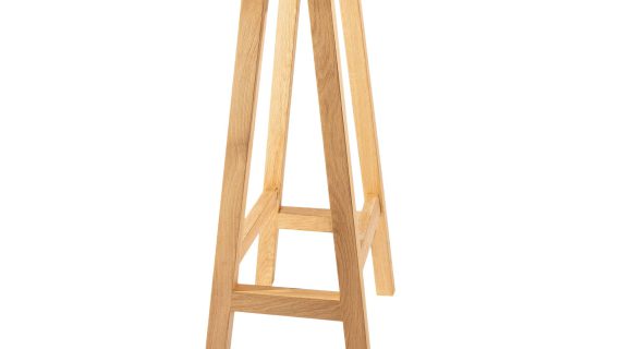 miniaturka Wysoki Hoker barowy z litego dębu Dawid