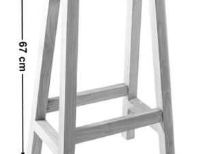 miniaturka Wysoki Hoker barowy z litego dębu Dawid