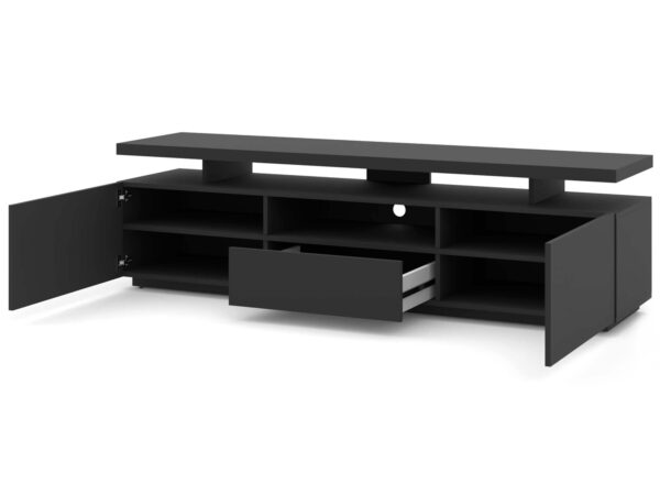 Komplet mebli RTV z dekoracyjnym panelem naściennym