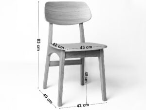 miniaturka Krzesło drewniane Ernest