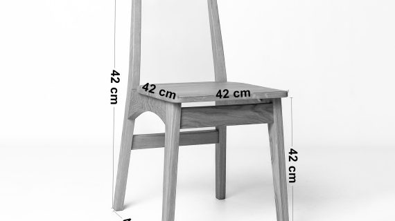 miniaturka Minimalistyczne Krzesło Drewniane Szymon