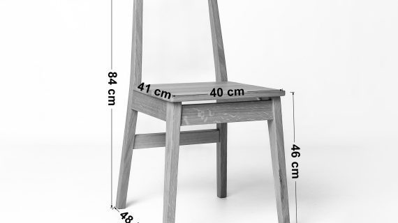 miniaturka Krzesło z litego dębu Czarek