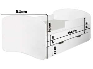 miniaturka Łóżko dla dziecka z barierką DERVIS